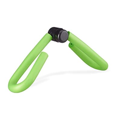 relaxdays Máquina para piernas, Aparato de Deporte, Estimulador Muscular, Gomaespuma, Verde, Adultos Unisex, 10,5 x 47 x 19 cm