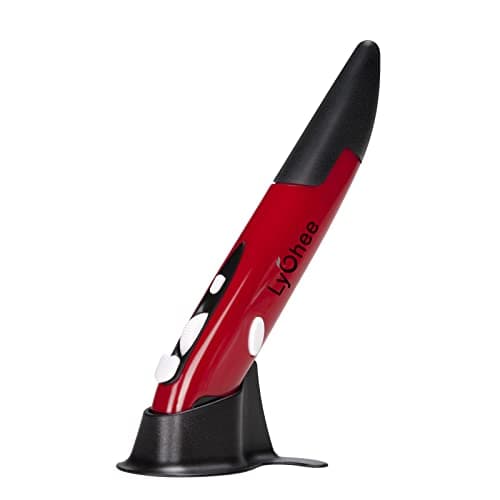 Ratón óptico inalámbrico, de Lychee, USB 2,4 GHZ, 500/1000 DPI, ajustable, para escribir a mano, para PC, ordenador portátil, ordenador Mac