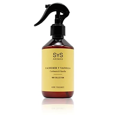 Ambientador Pulverizador Cachemir y Vainilla 300ml SYS Aromas. Spray Perfumador Hogar. Ambientadores Hogar. Aroma Duradero.