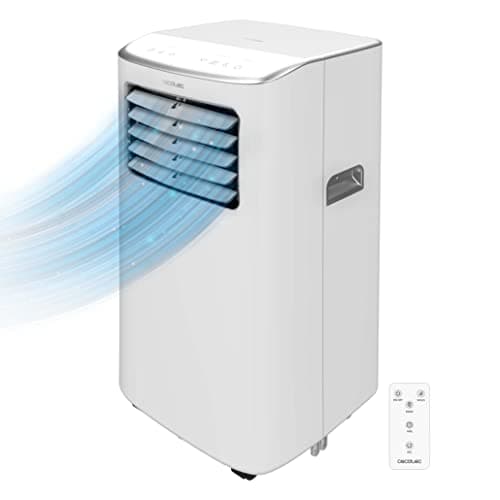 Cecotec Aire Acondicionado Portátil con Mando a Distancia y Control Táctil ForceClima 7400 Soundless Touch. 7000 BTU, Pantalla LED, 4 Modos, 2 Velocidades, Cobertura 20m2