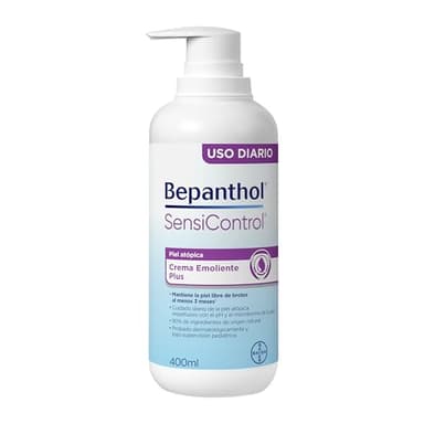 Crema Hidratante Piel Atópica - Bepanthol SensiControl Crema Emoliente Diaria con Pro-Vitamina B5 - Favorece una Hidratación Profunda y Duradera una Piel Sana y Protegida - 400 ml
