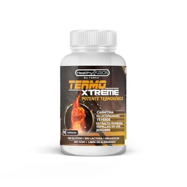 Healthy Fusion TermoXtreme | Pastillas para adelgazar rápido | Quemagrasas, Termogénico, Saciante del Apetito, Estimulante energético | + L-Carnitina + CLA | Alta Biodisponibilidad | 90 cápsulas