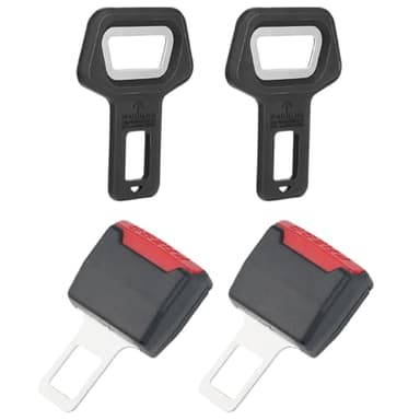 MIRKUZI Accesorios para coche, 2 piezas de inserciones para cinturón de seguridad de coche adaptador de cinturón enchufe de extensión de clip para cinturón de seguridad de coche