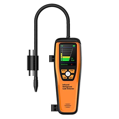 Detector de fugas de refrigerante infrarrojo Elitech ILD-300, detector de fugas de gas refrigerante, detector de fugas de halógeno HVAC 10 años de vida útil del sensor