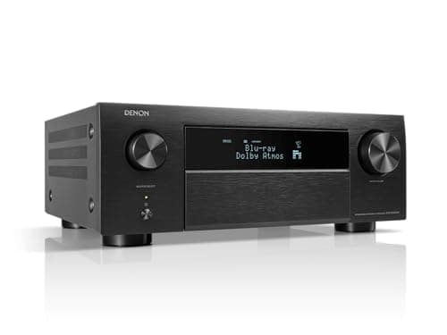Denon Receptor AVR-X4800H 9.4-Ch (Modelo 2022) - 8K UHD Home Theater AVR (125W x 9) Bluetooth Integrado, Wi-Fi y HEOS Transmisión multihabitación, Dolby Atmos, DTS:X Pro, IMAX Enhanced y Auro 3D