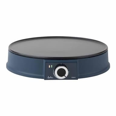 JATA JECR1000 - Crepera Electrica Antiadherente. 1200 W. Gran Superficie: 30 cm de Diámetro. Incluye: Esparcidor y Espátula. Termostato Regulable. Almacenaje Vertical. Fácil Limpieza