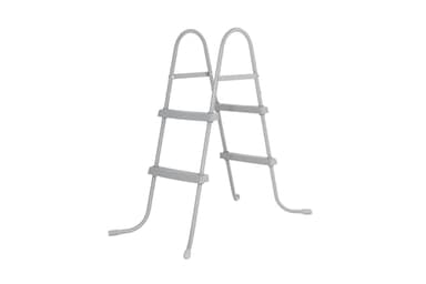 BESTWAY Escalera para Piscinas Desmontables 112x66x116 cm Plateado