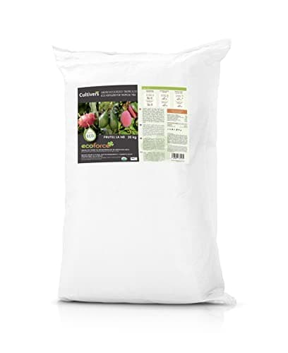 CULTIVERS Abono árboles Tropicales Ecológico 20 kg. Fertilizante para Aguacate, Mango, Litchi, Pitahaya, Papaya y Guayaba