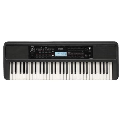 Yamaha PSR-E383 Teclado portátil de 61 teclas (adaptador incluido)