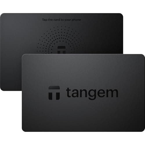 TANGEM Paquete de 2 billeteras seguras para criptomonedas, almacenamiento en frío de confianza para Bitcoin, Ethereum, NFT y más monedas, cartera de hardware 100% fuera de línea