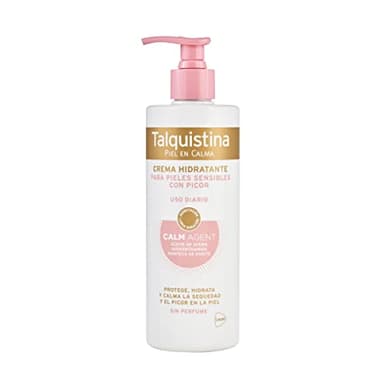TALQUISTINA - Crema Hidratante 400ml, para Pieles con Picor, Uso Diario, Hidratación de Larga Duración, Protege y Calma la Sequedad, Apta Pieles Sensibles.