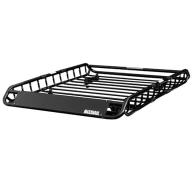 MAXXHAUL 70115 - Portaequipajes para Techo de 46 x 36 x 4-1/2 Pulgadas, Cesta de Acero, Soporte para Equipaje Superior de Coche para SUV y camionetas, Capacidad de 150 Libras, Color Negro