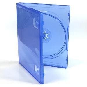10 cajas de repuesto para juegos de PlayStation 4, azul trasparente, se venden por 10 unidades