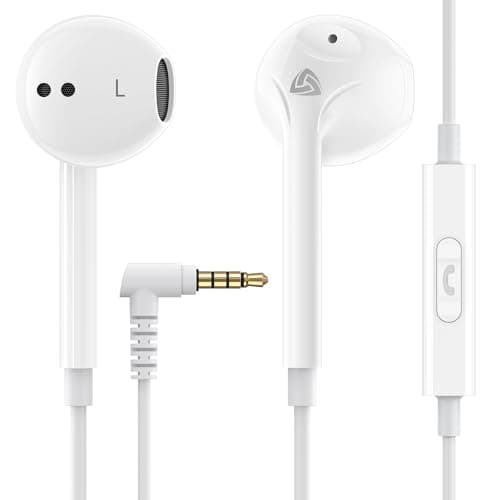 Ludos Zenith Auriculares In Ear con Cable y Microfono, 2 Años de Garantía, Auricular con Jack, Cascos Musica con Graves Potentes, para iPhone, iPad, Samsung, Xiaomi, Huawei, Gaming