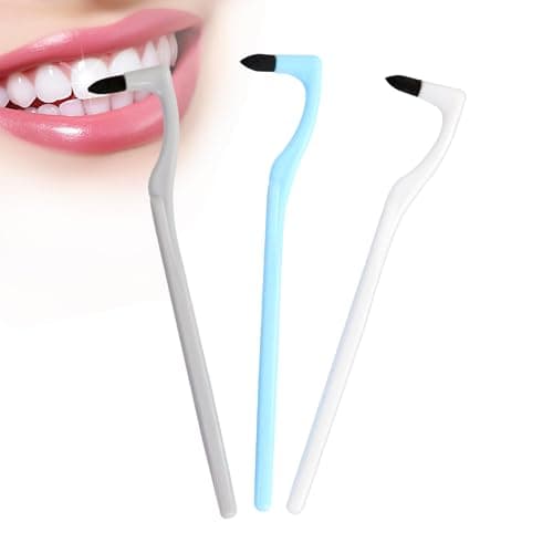 Quelcc 3 Piezas Quita Sarro Dental, Eliminación de Sarro Dientes, Borrador de Manchas Dentales, Cepillos de dientes de una sola cabeza para aparatos dentales, para Limpieza Detallada