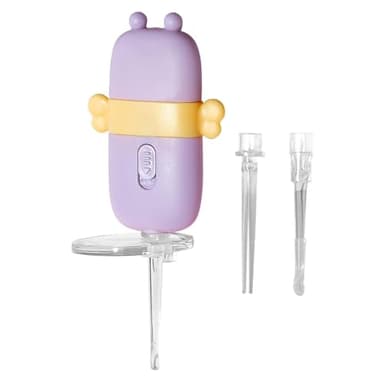 Limpiador de cera de oídos de silicona - Herramienta de eliminación de cera de oídos | Lindo recogedor de orejas noctilucente con cuchara para excavar orejas | Kit de eliminación de cerumen