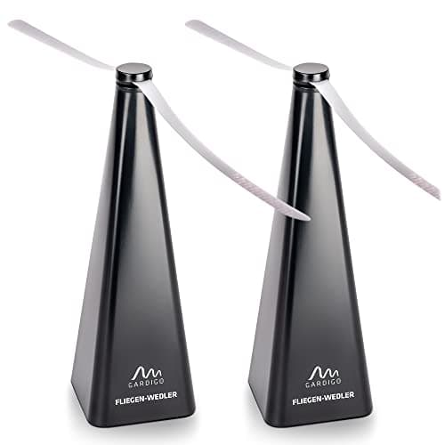Gardigo® Fly Repeller 2 Unidades I Ventilador Repelente de Mosquitos, Moscas y Otros Insectos para Mesa I Remedio Anti Moscas I Certificado por la Universidad Estatal de Nuevo México