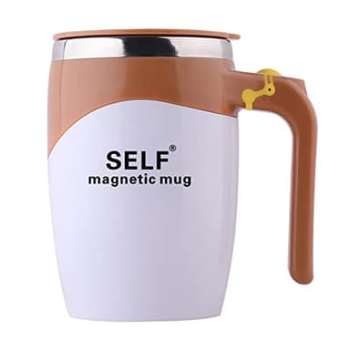 Maizoon Taza Agitadora Automática USB Recargable Succión Magnética Shaftless Swivel Home Office Travel Taza Mezcladora Fácil de Llevar Leche Cacao y Otras Bebidas Café en Polvo