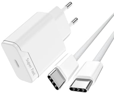 Cargador Carga Rápida para Phone 16/16 Pro/16 Pro Max/16 Plus, para Phone 15/15 Pro/15 Pro Max/15 Plus, Enchufe 25W USB C, Cabezal Adaptador Tipo C, Corriente Rapido Cargadores con Cable 5FT