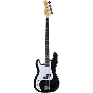 EKO Guitars - VPB-100 LH BLACK LEFT HANDED, bajo eléctrico Left Handed, cuerpo tallo y mango de arce, color negro