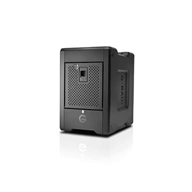 SanDisk Professional 24TB, G-RAID SHUTTLE 4 - Disco duro externo; Thunderbolt 3 y USB-C; hardware RAID; velocidad de lectura de hasta 1000 MB/s