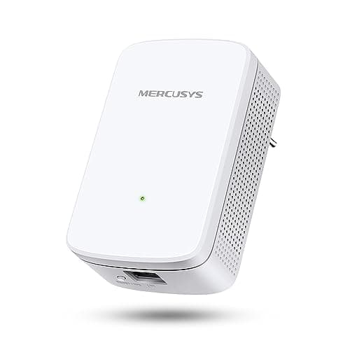 MERCUSYS ME10 Repetidor WiFi, Extensor de Red, Inalámbrico Ampliador 300 Mbps, WPS Botón, Play y Plug, Indicador LED de Señal, Fácil Configuración, Compatible c, Multicolor