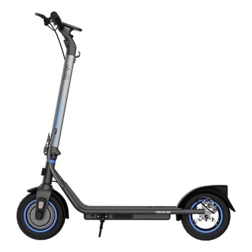 Cecotec Patinete Eléctrico Homologado con App Bongo D20 XL Connected. Potencia Máxima de 630W, Autonomía de hasta 20km, Ruedas de 10”, Supera Pendientes, Freno Delantero y Trasero