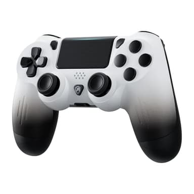 ECHTPower Mando para PS4, Mando Inalámbrico para PS4/Pro/Slim/PC, Accesorios para PS4 con Diseño de Tinta, Doble Vibración, Giroscopio, Conector de Audio 3.5mm, Agarre Antideslizante, Ergonómico