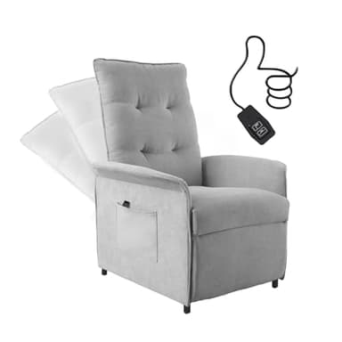 SOSINYA Sillón de Relax Eléctrico, Ajuste eléctrico del Respaldo, soporta hasta 150 kg. Ideal para Leer, Jugar y Descansar. Imprescindible en dormitorios y Salas de Estar