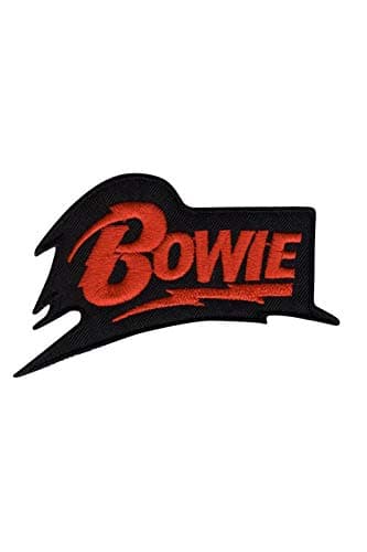 David Bowie Red parche patch bordado con logotipo para planchar de hierro en apliques