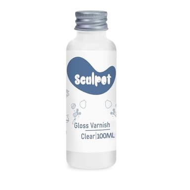 Barniz de arcilla para secar al aire, acabado brillante de 100 ml, esmalte de arcilla de secado al aire, alto brillo e impermeable, y resistente a los arañazos, diseño para cerámica de arcilla seca al
