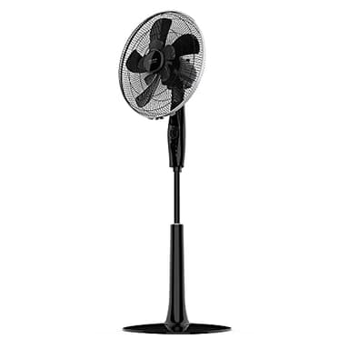 Cecotec Ventilador de Pie con Temporizador EnergySilence 1020 ExtremeFlow. 60 W, 10 aspas, Potente, Oscilante, Silencioso, 3 velocidades, Regulable, Motor de Cobre, Negro