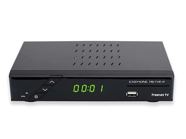 Easy-One DVB-T2 - Receptor DVB-T2 (USB, HDMI, Dolby Digital Plus, RCA, LAN), Color Negro