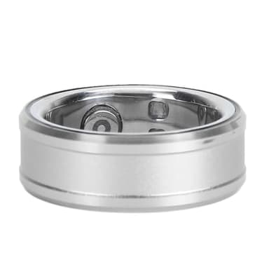 Anillo de Salud Inteligente, Rastreador de Salud de Anillo Inteligente con Función NFC, BT 5.1, Monitoreo de la Temperatura Corporal del Sueño Contador de Pasos Anillo (Silver)