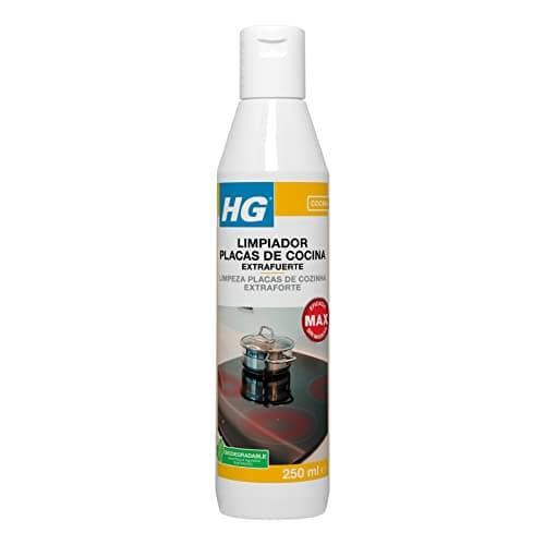 HG Limpiador Extrafuerte Placas de Cocina, Quita Grasas Efectivo, Limpiador y Protector de Placas de Inducción, Cocinas Eléctricas y de Gas, Limpiador Efectivo para Horno y Cocina - 250ml