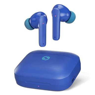 Avantalk Clan K2 - Auriculares inalámbricos para niños con protección de Volumen de Escucha Segura, Auriculares Bluetooth para niña 3 Modos de ecualización Controles táctiles Integrados, Color Azul