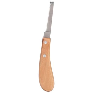 Súper Afilado Cuchillo de pezuña Cuchilla Recta Forma de Acero al Carbono Cuchillo de pezuña Herramienta de Corte para el Uso del Caballo de Ganado(Mano Derecha de una Sola Palabra)