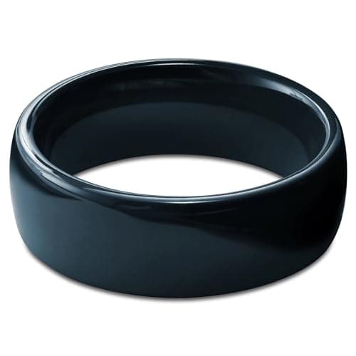 Generic Ntag215 NFC - Anillo inteligente de cerámica completo compatible con teléfonos y dispositivos habilitados para NFC programables de 504 bytes para etiquetas de negocios aplicables a iOS y