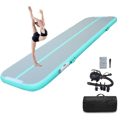 Air Matte Track Tumbling Matte, Colchoneta inflable de gimnasia 3/4/5/6 m, esterilla de entrenamiento, esterilla deportiva para el hogar, al aire libre, yoga, gimnasia de ejercicio, fitness