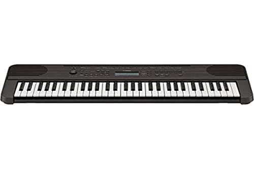 Yamaha PSR-E360 - Teclado digital portátil con 61 teclas sensibles a la pulsación para una mayor expresividad, color nogal oscuro