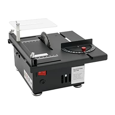 Mini sierra circular de mesa, 10000 rpm, multifunción, 7 velocidades, 200 W, multifuncional, portátil, de precisión, DIY en miniatura para manualidades, bricolaje, madera hecha a mano