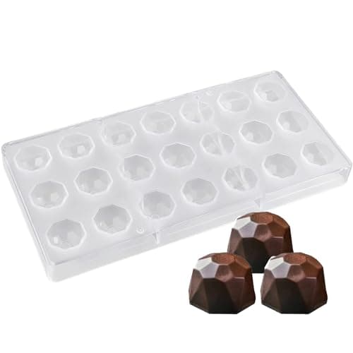 GEARMAX Molde de Chocolate Transparente, Moldes para Bombones de Policarbonato, Moldes para Caramelos, Molde para Chocolate de Plastico, para Hacer Cubitos De Hielo, Pastelería, Jalea