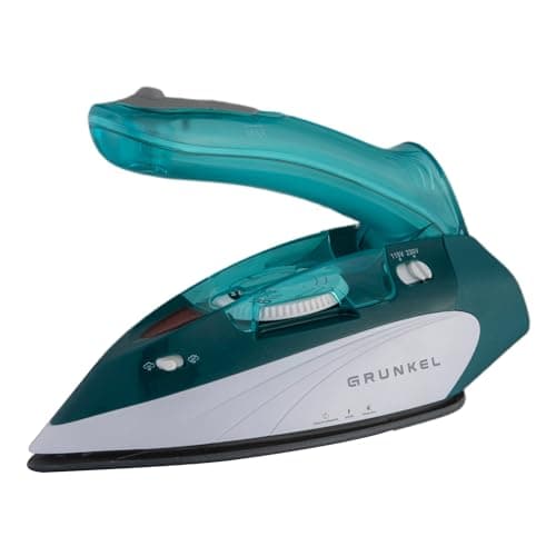 Grunkel - Plancha de Vapor de Viaje -PLV-900- Con Función Planchado en seco. Vapor Continuo y Golpe de Vapor Plancha de ropa para viajar con Sistema Control de Temperatura - 900W - Verde
