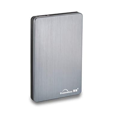 Blueendless Disco Duro Externo 2.5" USB3.0 Almacenamiento De Disco Duro Portátil Ultrafino Compatible con Mac, PC, Laptop, MacBook, (Gris, 250, GB)