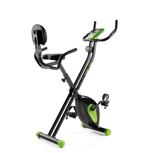 ECODE® Bicicleta Estática Plegable,X TOP Magnet Bike, Pantalla LCD Multifunción,Volante de Inercia,8 Niveles Resistencia, Sensor De Frequencia Cardiaca, Doble Manillar, Bici de Spinning