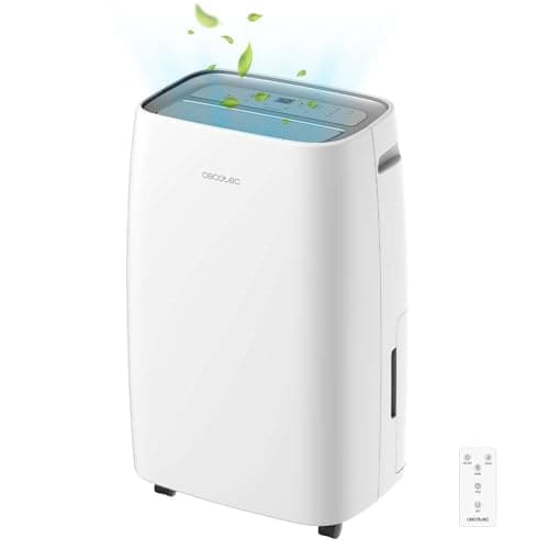 Cecotec Deshumidificador con Temporizador y Control Wifi BigDry 10000 Expert Connected. 580W, Depósito Extraíble de 6L, Deshumidificación de 30L/día, Selección de Humedad, Secado de Ropa