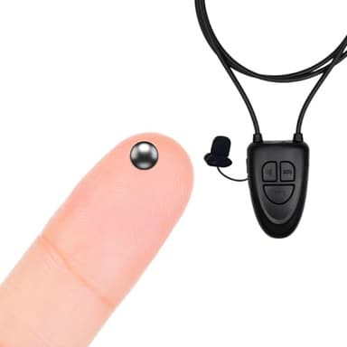 Pinganillos Ocultos Pinganillo Examenes Bluetooth Oculto - Auricular Espia Invisible Inalambrico Copiar Examen. (Supernano + V4, Negro con Micrófono)