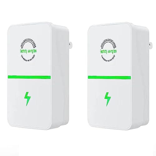 JSvsza Cajas de Ahorro de Electricidad. Ahorro de Energía de 90‑250V 28KW, Ahorro de Factor de Potencia Estabilizador de Voltaje de la Casa Saldo Actual Ahorro de Energía, 2pcsk
