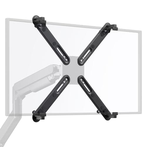 Adaptador no VESA para monitores de 17 a 32 pulgadas sin agujeros, adaptador VESA para soporte de monitor con VESA 75 x 75 hasta 100 x 100 mm, carga máxima 10 kg