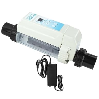 Sistemas De Sal Para Piscinas, Sistemas De Sal Para Piscinas Con Indicador De Salinidad Y Limpieza AutomáTica, Generador De Cloro Para Piscinas Elevadas Y SPAs,100M³/20g/hr